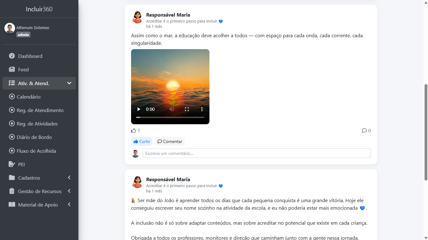 Visão do sistema Incluir360